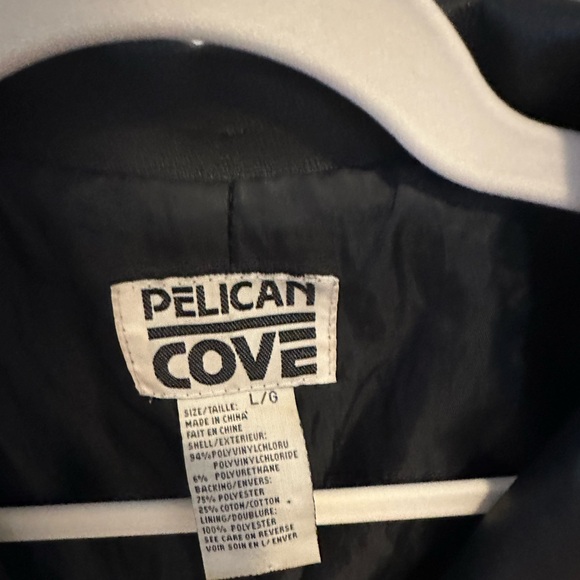 Women’s Faux Leather Blazer-Style Jacket - Picture 2 of 2